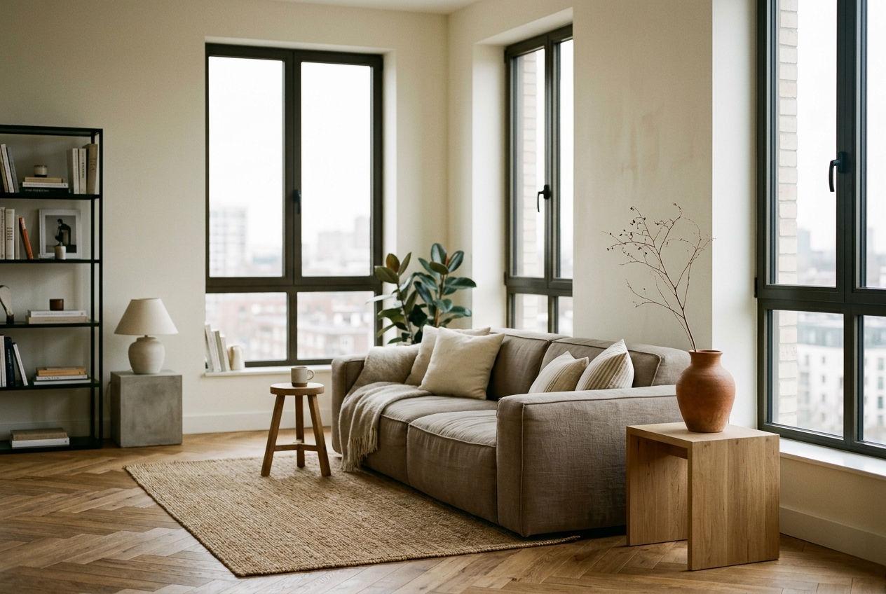 Séjour d'appartement contemporain à Luxembourg-Ville